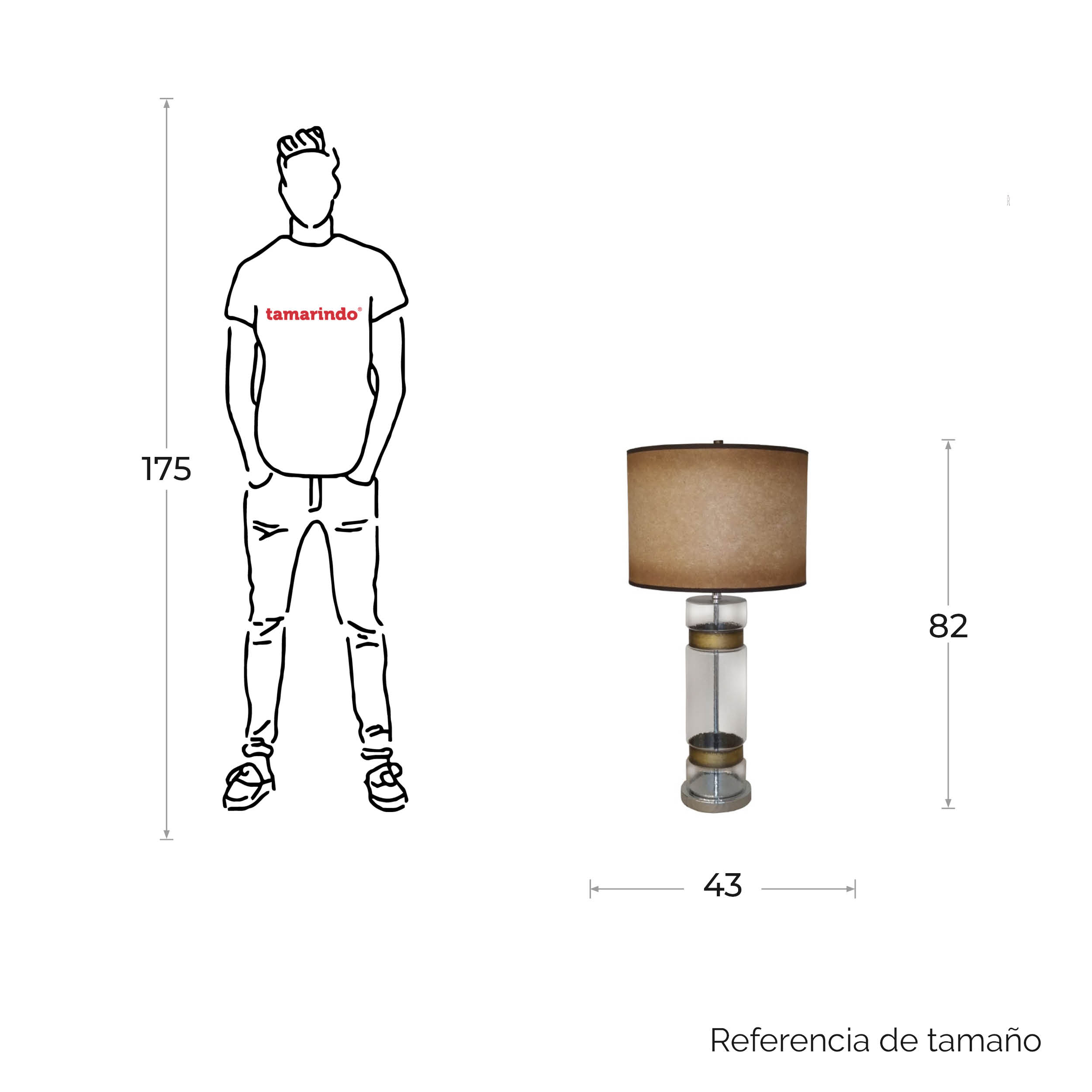 Lampara De Mesa Café 11905 | Lámparas | salas